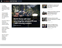 Tablet Screenshot of globaldefensenews.com